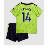 Fotbalové Dres Manchester United Christian Eriksen #14 Dětské Alternativní 2022-23 Krátký Rukáv (+ trenýrky)